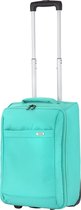 TravelZ Handbagage trolley | Handbagagekoffer 51cm | Ultralicht 1,7kg met 2 wiel | Volledig gevoerd | Groen