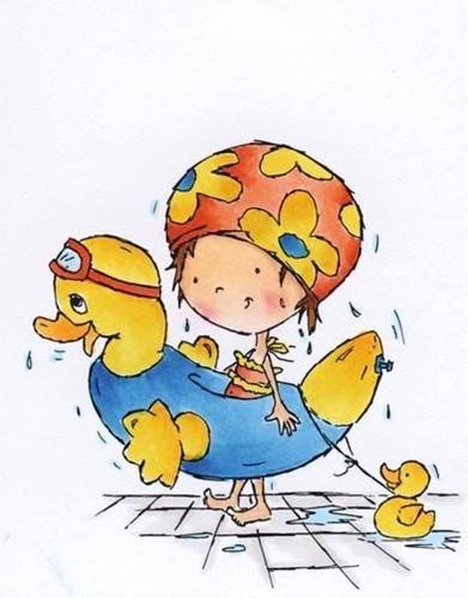Marianne Design Stempel Don & Daisy Swimming Daisy DDS3348