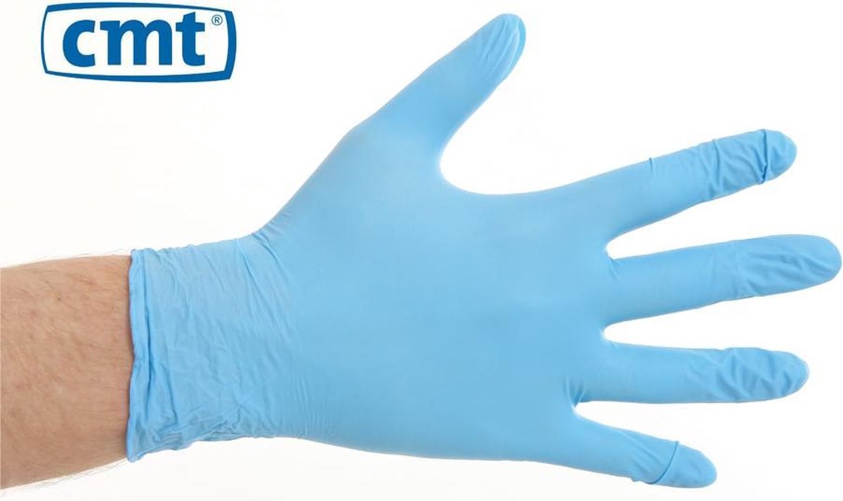 Goedkoopste Nitril handschoenen poedervrij blauw - XL - 100 stuks - CMT