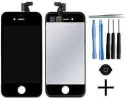 Geschikt voor de iPhone 4S Display Scherm Zwart