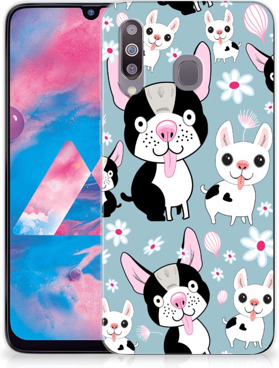 Samsung Galaxy M30 TPU Hoesje Hondjes