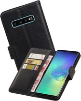 Zakelijke Bookstyle Hoesje voor Samsung Galaxy S10 Plus Zwart