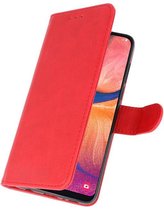 Bookstyle Wallet Hoesje voor Samsung Galaxy A20e Rood