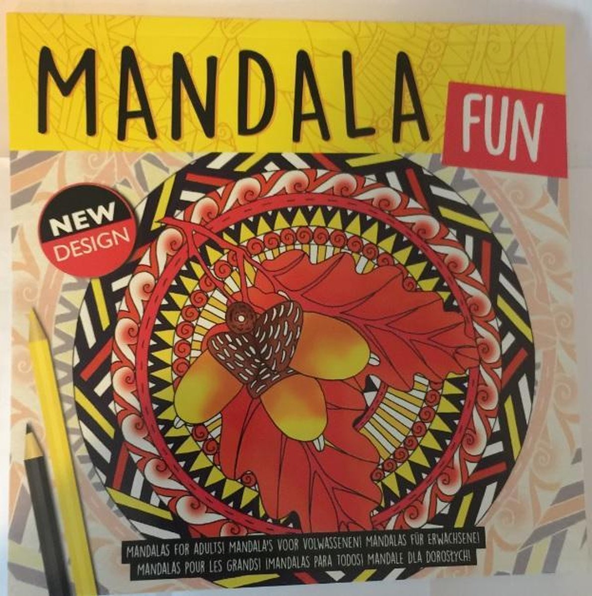 Kleurboek volwassenen / kinderen / mandala fun / new design / geel