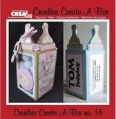 Crealies Create A Box no. 14 Zuigfles 61x141-53x53 milimeter / CCAB14