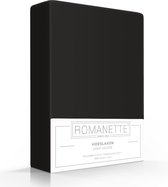 Luxe Katoen Hoeslaken Zwart | 180x200 | Ademend En Verkoelend | Uitstekende pasvorm