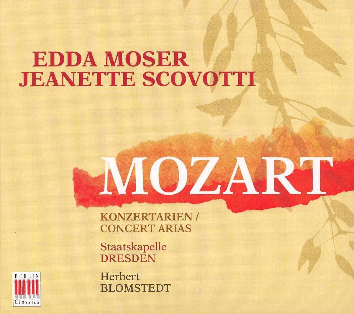 Mozart Concert Arias, Scovotti CD (album) Muziek