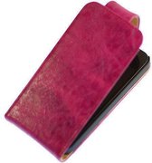Eco-Leather Flipcase Hoesje Huawei Ascend P6 Pink