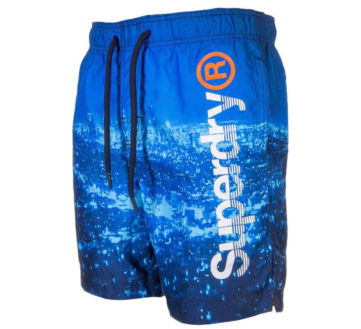 Superdry Premium Neo Swim Short Heren Zwembroek - Maat XL - Mannen -  blauw/wit/oranje | bol