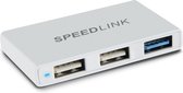 Speedlink, PLECA USB 3.0/USB 2.0 Hub - 3 Poorten - USB 3.0 - Zilver