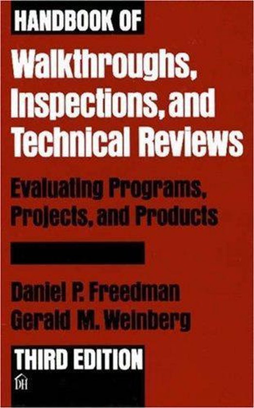Handbook of Walkthroughs, Inspections, and Technical Reviews - cover