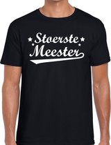 Stoerste meester cadeau t-shirt zwart heren M