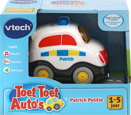 VTech Toet Toet Auto's Parick Politie - Speelfiguur - VTech