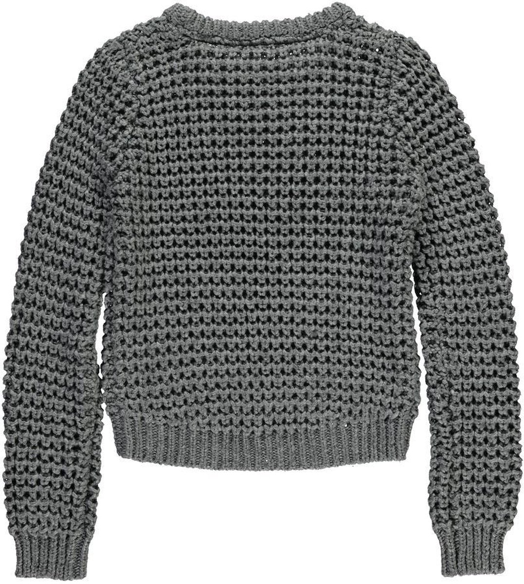 | LEVV Debora Trui Meisjes Donkergrijs Maat 140 Levv zwarte sweater FELISA
