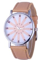 Fako® - Horloge - Ster - Beige
