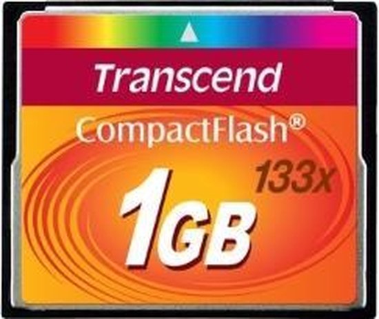 Transcend 1 GB CF 133x flashgeheugen CompactFlash MLC