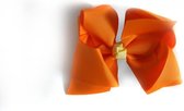 Jessidress Meisjes Haarclip met Haarstrikje van 12 cm - Oranje