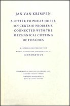 Jan van Krimpen - A Letter to Philip Hofer on Certain Problems Connected with the Mechanical Cutting of Punches