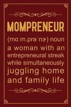 Mompreneur Noun a Woman with an Entrepreneural Streak While Simultaneously Juggling Home and Family Life