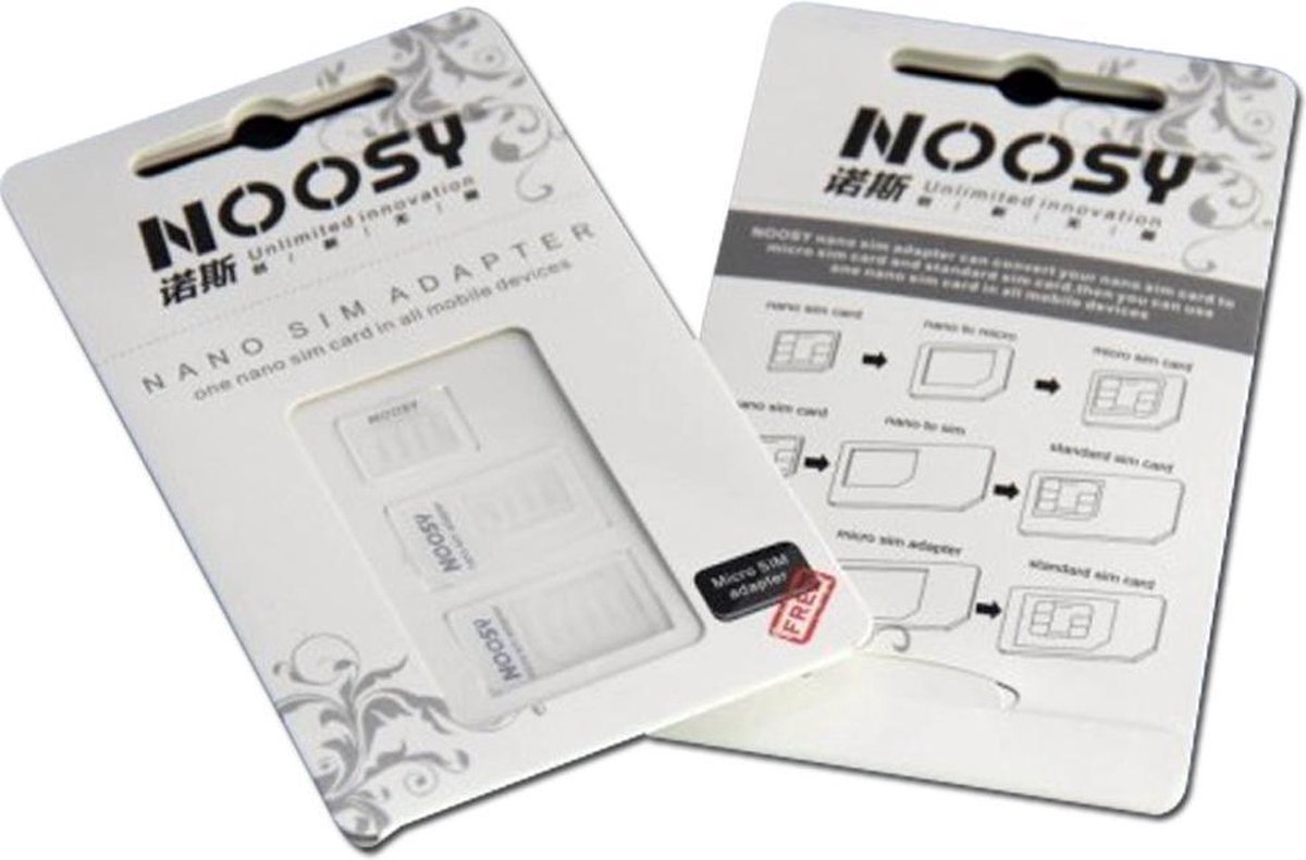 Noosy Nano simkaart adapter set - Noosy