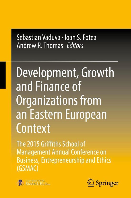 Development, Growth and Finance of Organizations from an Eas ... - cover