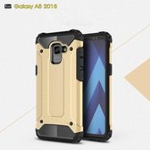Armor Hybrid Back Cover - Samsung Galaxy A8 (2018) Hoesje - Goud