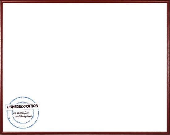 Homedecoration Easy - Cadre photo - Format photo 51x57 cm - Synthétique - marron avec structure en bois