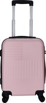 Handbagage koffer 51cm 4 wielen trolley - Licht roze