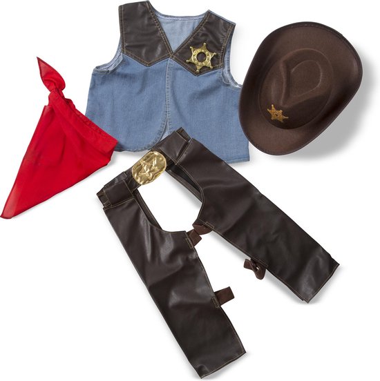 Melissa & Doug - Cowboy - verkleedkleding - 3-6 jaar