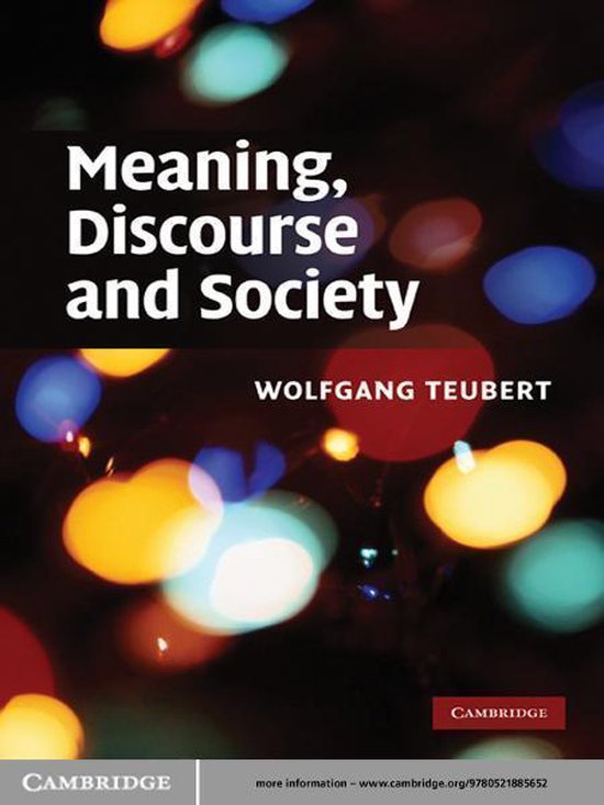 Meaning, Discourse and Society - cover