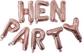 Ginger Ray Team Bride 'Hen Party' ballon slinger - rosé goud - Set-1