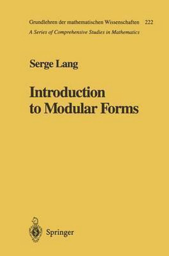 Introduction to Modular Forms 9783642057168 Serge Lang Boeken