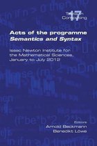 Acts of the Progamme Sematics and Syntax