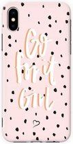 Fashionthings Go for it girl iPhone XS Max Hoesje / Cover - Eco-friendly - Softcase