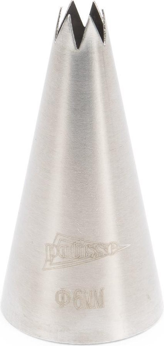 Spuitmondje rvs ster 8 mm