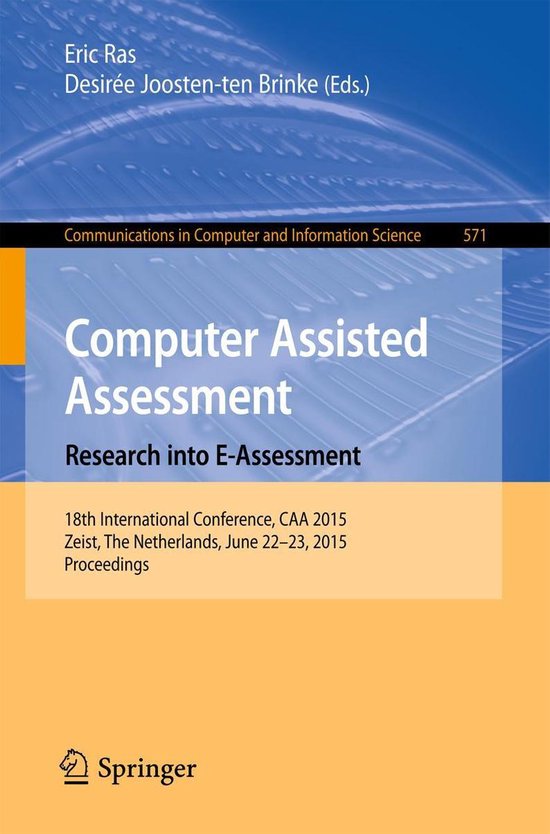 Springer Nature Proceedings Computer Science - Computer Assi ... - cover