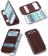 Best Cases Bookcase Flip Cover VIEW Hoesje Samsung Galaxy S3 i9300 Bordeaux Rood