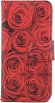 Xssive Hoesje voor Sony Xperia XZs - Book Case - Rode Rozen