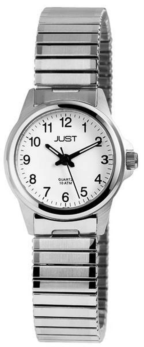 Dames horloge -Just-met rekband.