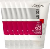 L’Oréal Paris Studio Line Essentials Fix & Force Styling Multi-Vitamins Gel Super Strong - 6 x 150 ml - Gel - Voordeelverpakking