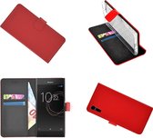 Sony Xperia XZs Wallet Bookcase smartphone hoesje - effen rood