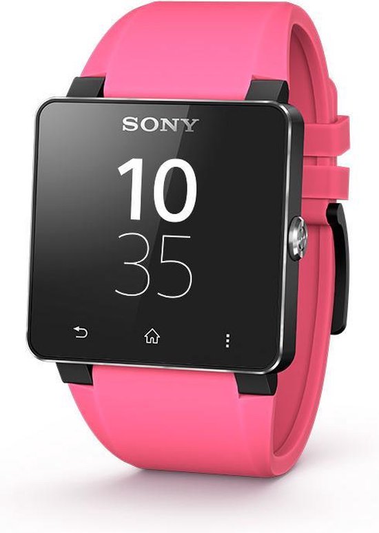 Bracelet montre Sony SmartWatch 2 - Rose en silicone | bol.com