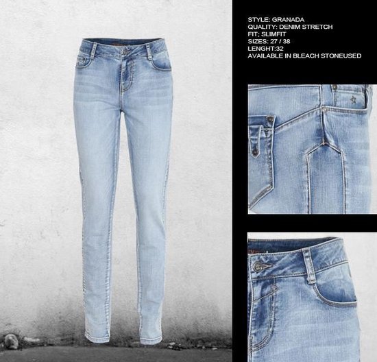 New Star dames spijkerbroek Granada light stone - maat 29 | bol.com