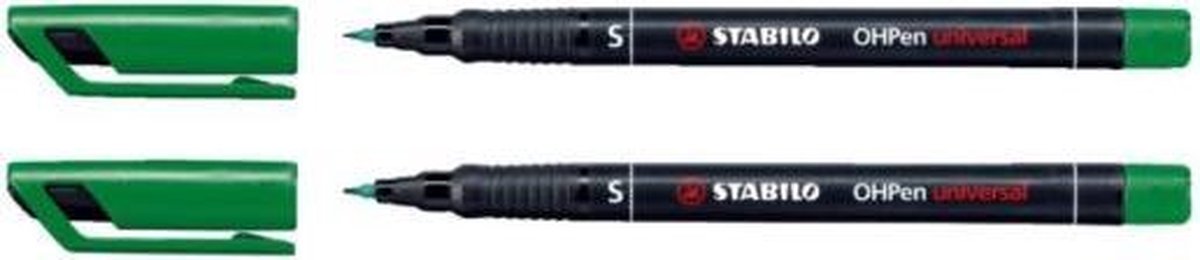 VILTSTIFT STABILO OHP 841/36 ROND GROEN 0.4MM DOOS A 10