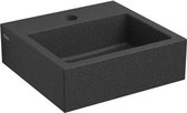 Fontein Clou Flush 1 Rechthoek 28x27x9cm Gezoet Basalt 1 Kraangat