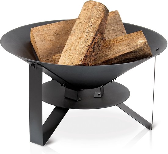 wimper Planeet Op de grond Barbecook Modern 60 - Vuurschaal - Smeedijzer - Zwart - 60x32cm | bol.com