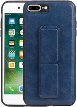 Grip Stand Hardcase Backcover voor iPhone 8 / 7 Plus Blauw