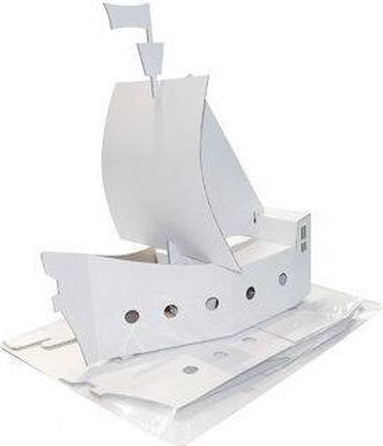 Uithoudingsvermogen vrede Toestand Blancofun Piratenschip (wit) | bol.com