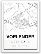 Poster/plattegrond VOELENDER - 30x40cm