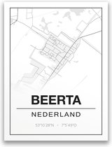 Poster/plattegrond BEERTA - 30x40cm